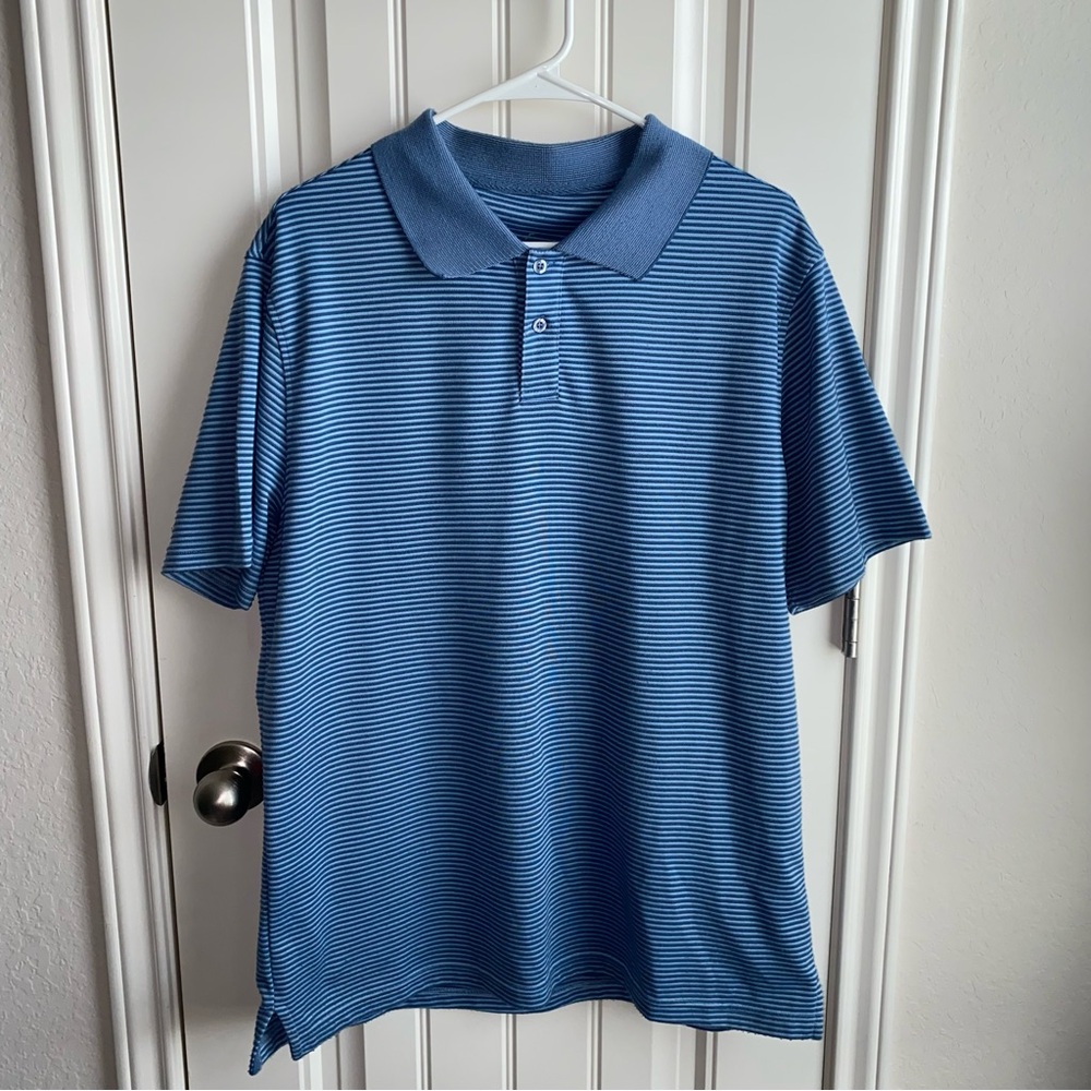 Blue Striped Polo